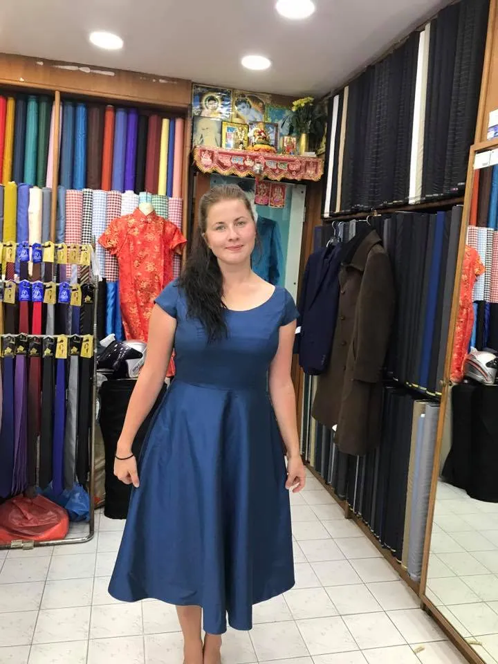 Woman in a tailored event suit