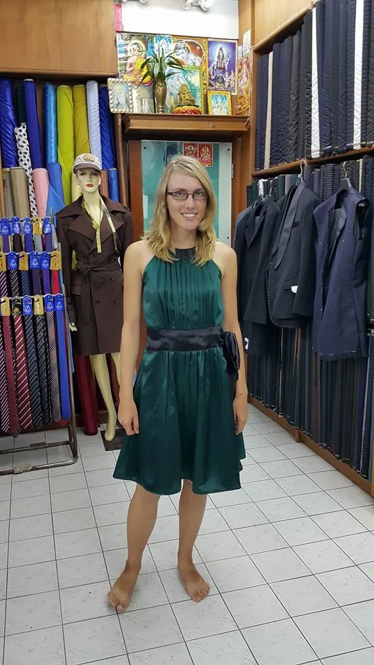 Woman in a composed formal outfit